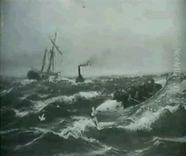 The Lifeboat Oil Painting by Edward Henry Eugene Fletcher