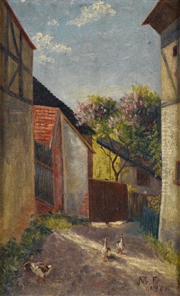 Farm On A Spring Day by Frank Morley Fletcher