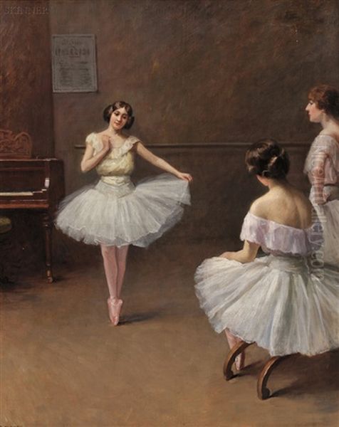 Ballerinas Oil Painting by Fanny Laurent Fleury