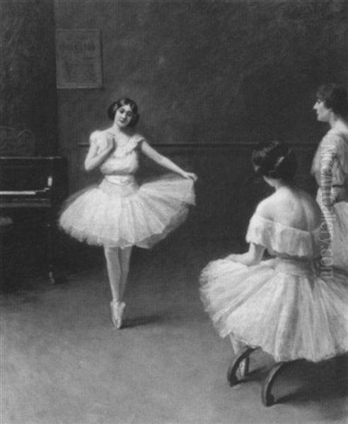 Ballet Dancers Oil Painting by Fanny Laurent Fleury