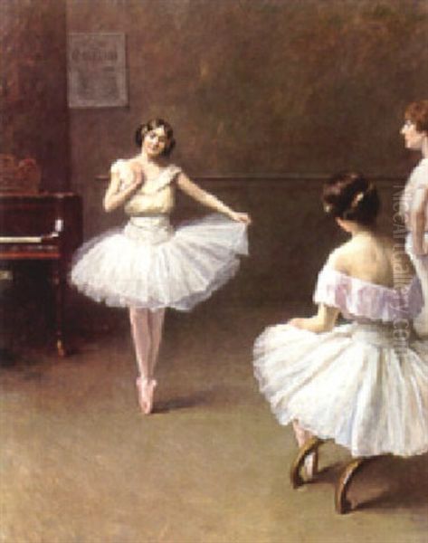 Ballerinas Oil Painting by Fanny Laurent Fleury