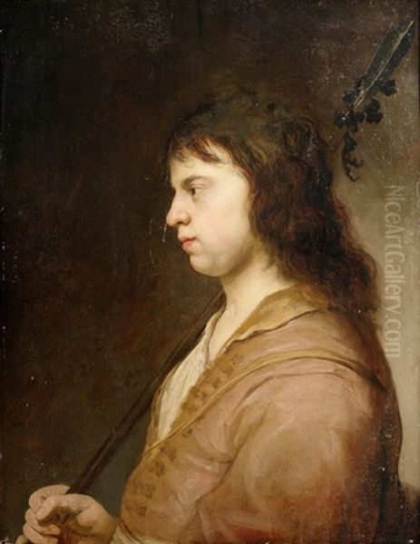 Bildnis Eines Jungen Mannes Als Schafer Oil Painting by Govaert Flinck