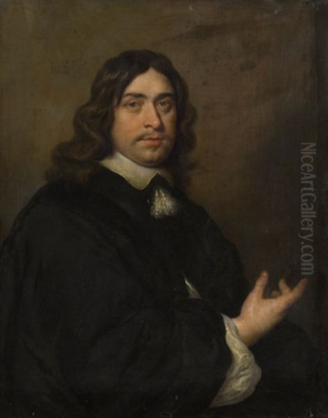 Portrait Of A Man Oil Painting by Govaert Flinck