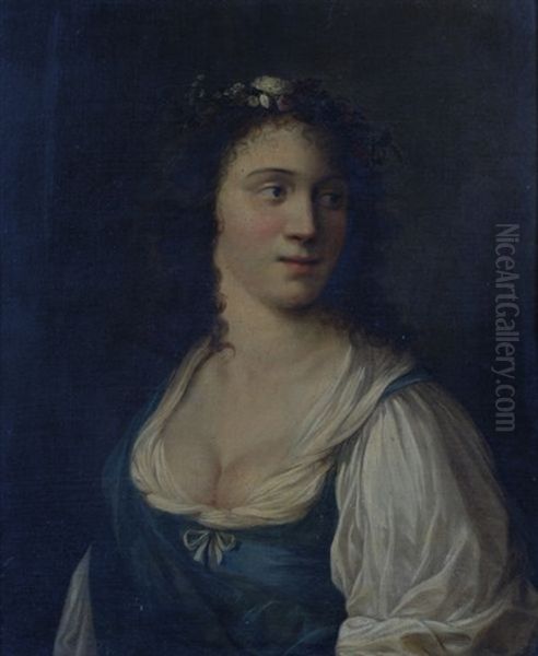 Saskia En Flore Oil Painting by Govaert Flinck