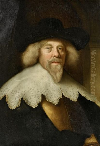 Portrait Eines Patriziers Oil Painting by Govaert Flinck