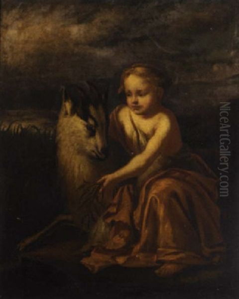 The Infant Jupiter Oil Painting by Govaert Flinck