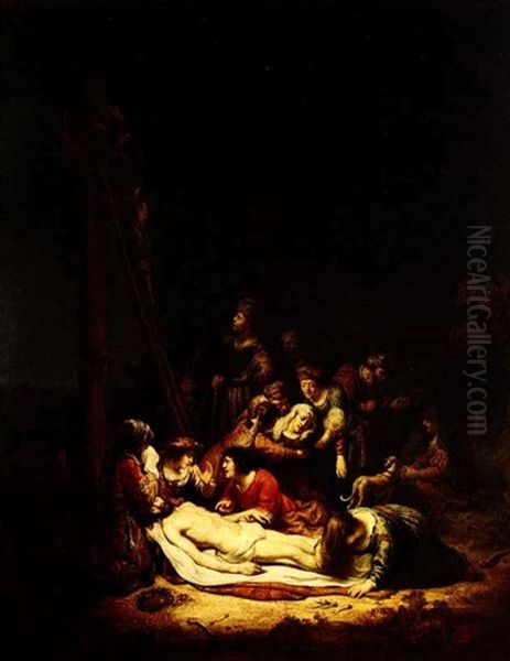 The Deposition Oil Painting by Govaert Flinck