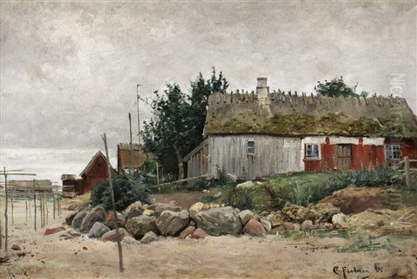 Fiskelage, Kivik Oil Painting by Karl Samuel Flodman