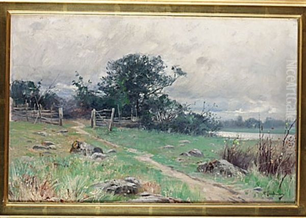 Grinden Oil Painting by Karl Samuel Flodman