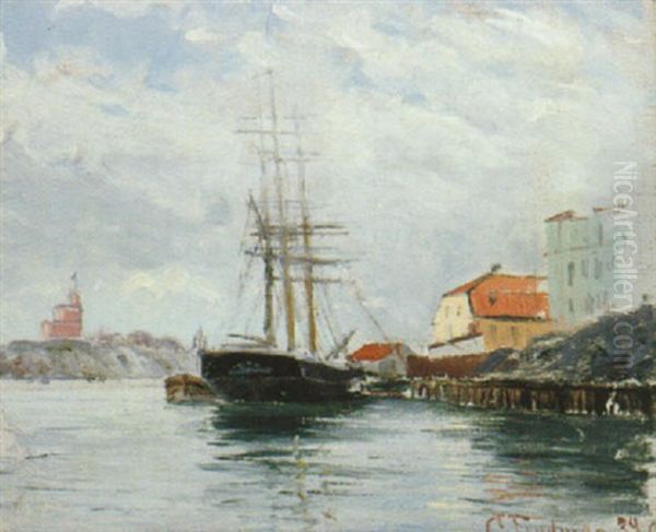 Danvikstull, Stockholm Oil Painting by Karl Samuel Flodman