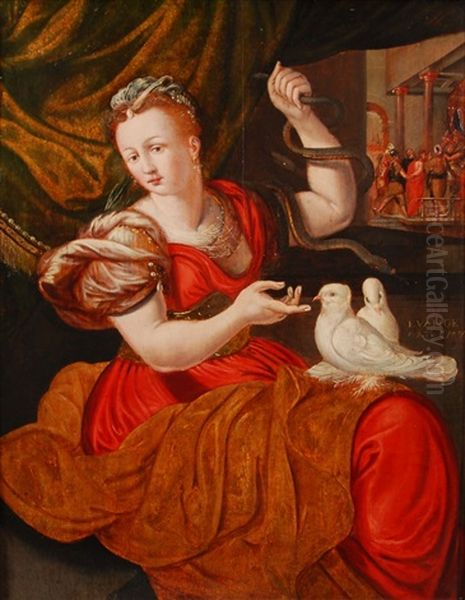 Personnage Allegorique Oil Painting by Frans Floris the Elder