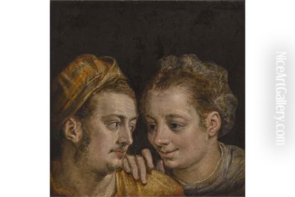 Junges Paar Oil Painting by Frans Floris the Elder