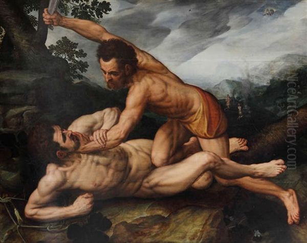 Cain Et Abel Oil Painting by Frans Floris the Elder