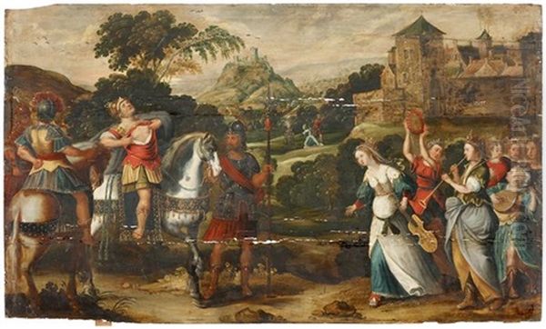 Jephthah Keeps His Vow To Jehovah by Frans Floris the Elder