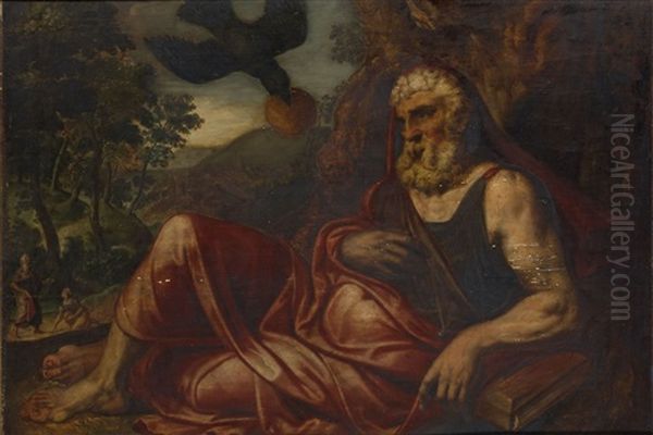 Heiliger Paulus Als Eremit Oil Painting by Frans Floris the Elder