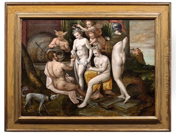 Das Urteil Des Paris Oil Painting by Frans Floris the Elder