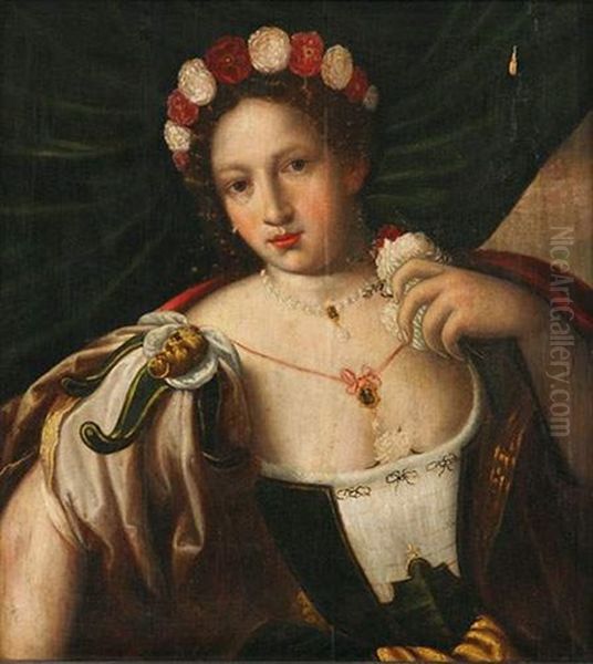 Flore Oil Painting by Frans Floris the Elder