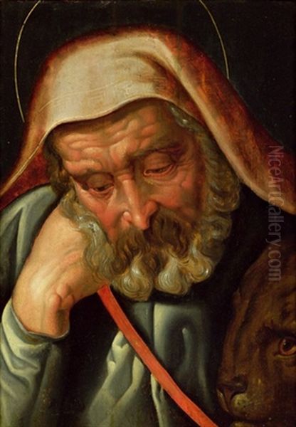 Der Evangelist Markus Oil Painting by Frans Floris the Elder