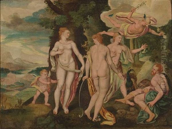 Das Urteil Des Paris Oil Painting by Frans Floris the Elder