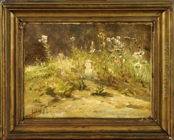 Jardin Fleuri Oil Painting by Albert Aublet