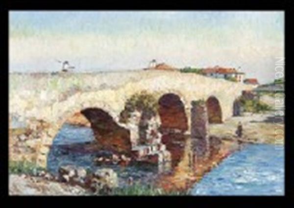 La Garonne Oil Painting by Louis Floutier