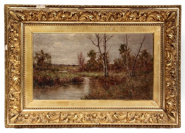 Florida Wetlands Oil Painting by Harry Davis Fluhart-Williams