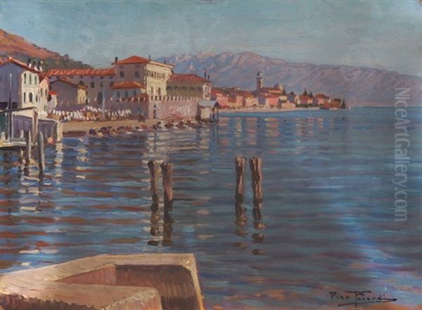 Salo Delle Rive Oil Painting by Piero Focardi