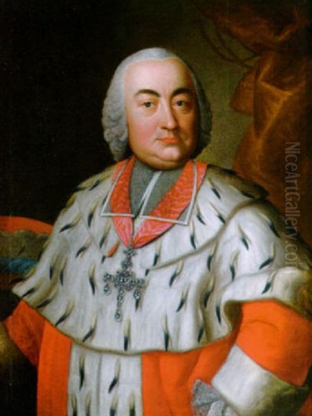 Portrat Des Trierer Erzbischofs Johann Philipp Von Walderdorff Oil Painting by Heinrich Foelix