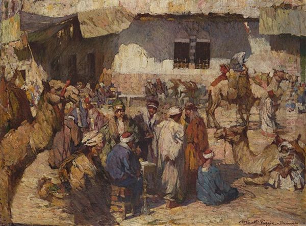 Damasco, Siria Oil Painting by Mario Moretti Foggia