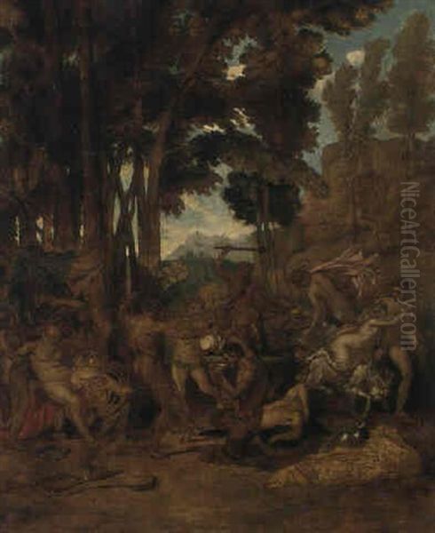 Bacchanal Oil Painting by Carl Philipp Fohr