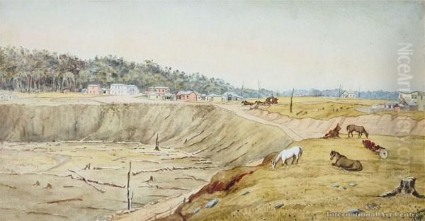 Eketahuna Oil Painting by Christopher Aubrey