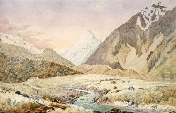 Mt Cook And The Old Hermitage Oil Painting by Christopher Aubrey