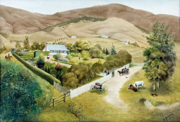 Price's Homestead Oil Painting by Christopher Aubrey