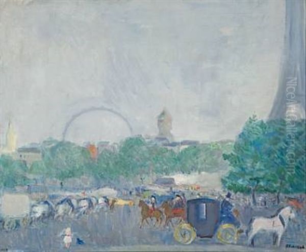 Ved Eiffeltarnet I Paris by Bernhard D. Folkestad