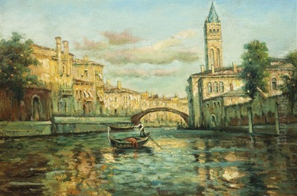 Venice Oil Painting by Carlo Follini