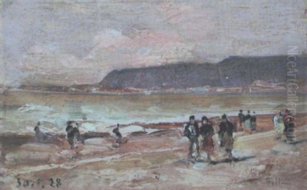 La Falaise Oil Painting by Carlo Follini