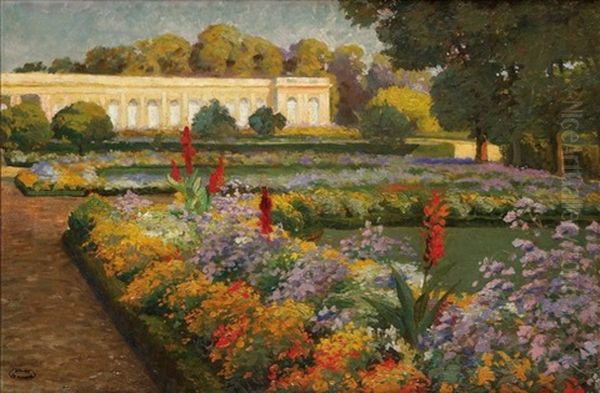 Les Jardins De Bagatelle Oil Painting by Gaston de Fonseca