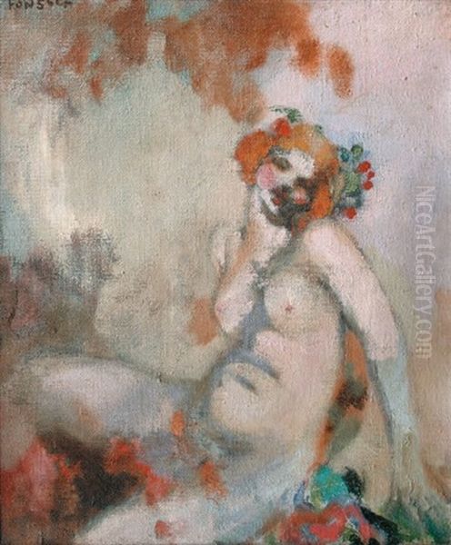 Baigneuse Oil Painting by Gaston de Fonseca