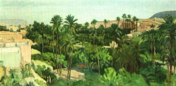 Oasis Du Sud Oil Painting by Constantin Font