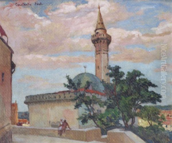 Mosquee En Orient Oil Painting by Constantin Font