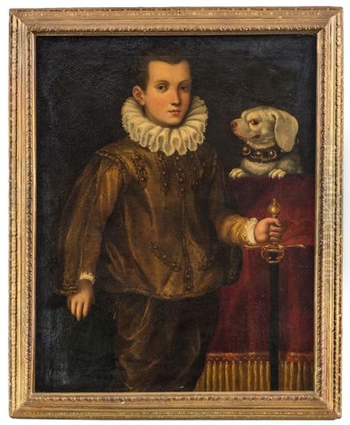 Portrait Du Marquis Malvezzi Oil Painting by Lavinia Fontana