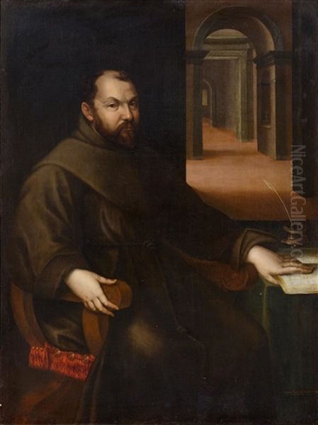 Portrait Of Fra Francesco Panigarola (1548-1594) Oil Painting by Lavinia Fontana