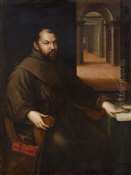 Portrait Of Fra Francesco Panigarola (1548 Oil Painting by Lavinia Fontana