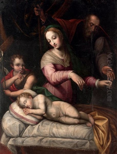 La Sainte Famille Oil Painting by Lavinia Fontana