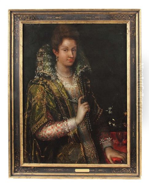 Bildnis Einer Italienischen Edelfrau Oil Painting by Lavinia Fontana