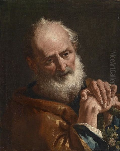 Der Heilige Joseph Oil Painting by Francesco Salvator Fontebasso