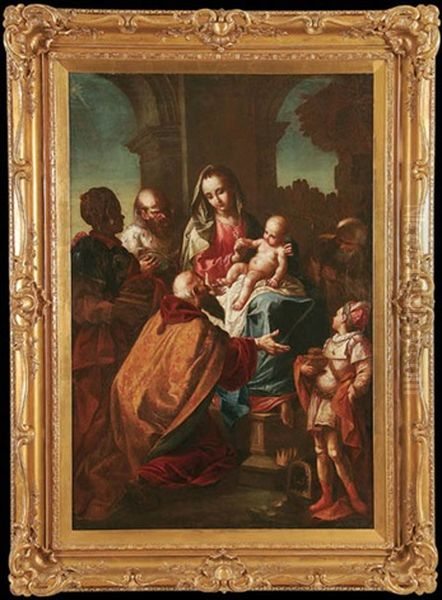 Adoration Of The Magi Oil Painting by Francesco Salvator Fontebasso