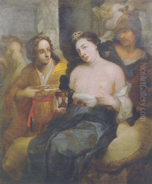 The Death Of Sophonisba Oil Painting by Francesco Salvator Fontebasso