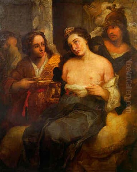 The Death Of Sophonisba Oil Painting by Francesco Salvator Fontebasso