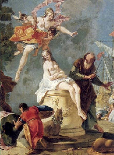 The Sacrifice Of Iphigenia Oil Painting by Francesco Salvator Fontebasso